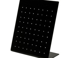 Expositor para 36 Pares de Brincos de Acrílico Preto