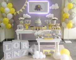 Decoração de Festa e Chá de Bebe Elefantinho - Aluguel