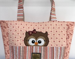 Bolsa Patchwork Coruja