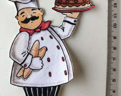 2 Patch Aplique Termocolante Chef Bon Appetit - 2 Unidades