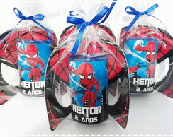 Kit Máscaras e Cofrinhos Homem Aranha