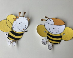 4 Patch Aplique Termocolante 4 Abelhinhas #2