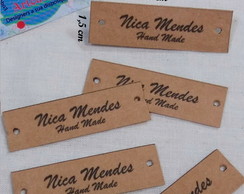 Etiquetas Zetex 5 x 1,5 cm com Furo 50 Unidades