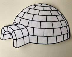 2 Patch Aplique Termocolante Iglu Pequeno ( 2 Unidades )