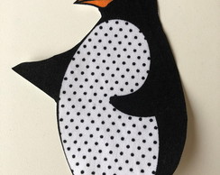 2 Patch Aplique Termocolante Pinguim Bolinhas P (2 Unidades)