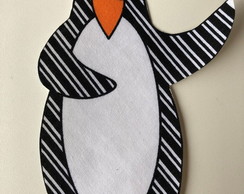 2 Patch Aplique Termocolante Pinguim Listras P (2 Unidades)