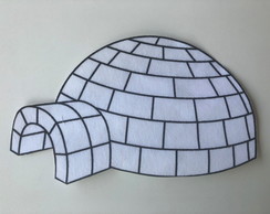 2 Patch Aplique Termocolante Iglu Medio ( 2 Unidades )