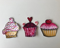 3 Patch Aplique Termocolante Cupcakes #10