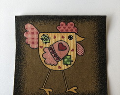 3 Patch Aplique Termocolante Galinha #11 ( 3 Unidades )