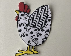 3 Patch Aplique Termocolante Galinha #13 ( 3 Unidades )