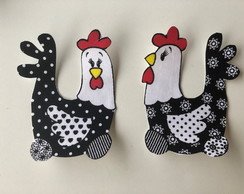 4 Patch Aplique Termocolante Galinha #15 ( 4 Galinhas )