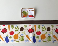 2 Kits Barra + Patch Aplique para Pano de Prato - Cuisine