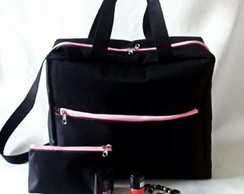 Mala de Manicure Maleta para 120 Esmaltes Bolsa Organizadora