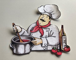 2 Patch Aplique Termocolante Chef Bon Appetit G - 2 Unidades