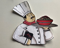 2 Patch Aplique Termocolante Chef Bon Appetit G - 2 Unidades