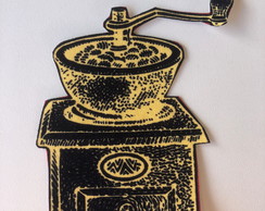 2 Patch Aplique Termocolante Moedor de Café ( 2 Unidades )