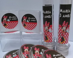 Kit Festa Personalizado Minie com 30Itens