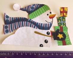 Patch Aplique Termocolante Boneco de Neve ( 2 Unidades )