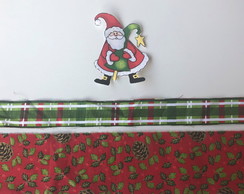 2 Kits Barra + Patch Aplique para Pano de Prato - Natal #11