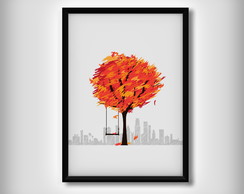 Quadro "Árvore com Balanço"