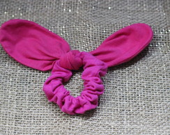 Elástico para cabelos,em tecido com laço