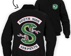 Jaqueta Serpents Riverdale Moletom College Bordado Blusa