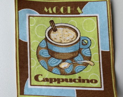 2 Patch Aplique Termocolante Xicara Cappucino ( 2 Unidades )