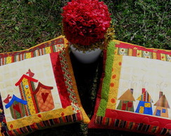 Almofada de patchwork