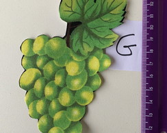 2 Patch Aplique Termocolante Cacho Uva Verdes G - 2 Unidades