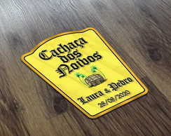 Adesivo 50 ml Cachaça dos Noivos Garrafinhas Lembrança