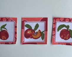 3 Patch Aplique Termocolante Pessegos #6