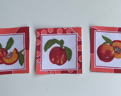 3 Patch Aplique Termocolante Pessegos #7