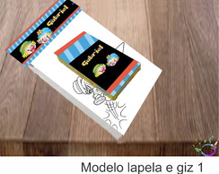 Desenhos de Colorir(caixa com Giz de Cera)- Patatí Patatá