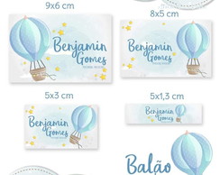 Etiqueta escolar Balão Menino
