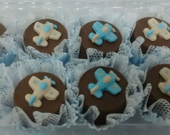Bombons trufados decorados Avião