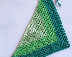 Bandana / Lenço para Cabeça em Crochê
