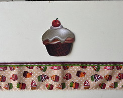 2 Kits Barra + Patch Aplique para Panos de Prato -Cupcake #7