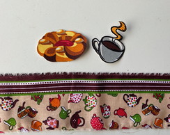 2 Kits Barra + Patch Aplique para Pano de Prato Doce #3