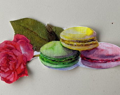 2 Patch Aplique Termocolante Biscoito e Flores (2 Unidades)