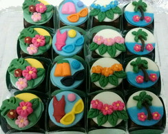 Bombons trufados decorados Tropical