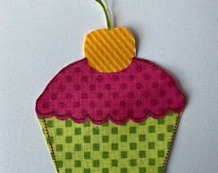 2 Patch Aplique Termocolante Cupcakes Verde Bolinhas #20