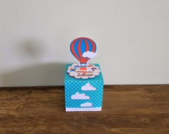 Caixa cubo balão de ar 3D