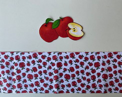 2 Kits Barra + Patch Aplique para Pano de Prato - Maças