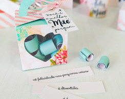 Caixa com frases dia das mães studio e pdf arquivo