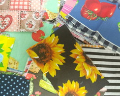 Kit 50 Retalhos Tecido 10 x 10 cm