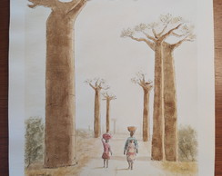 Aquarela Nº 60 - Avenida dos Baobás