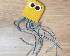 Polvo com Catnip | Estampa Amarela | Brinquedo para Gato