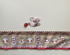 2 Kits Barra + Patch Aplique para Pano de Prato Xicara #16