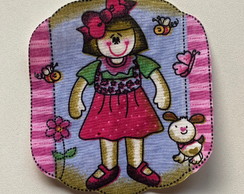 2 Patch Aplique Termocolante Boneca #10 ( 2 Unidades )