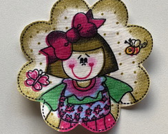 2 Patch Aplique Termocolante Boneca #13 ( 2 Unidades )